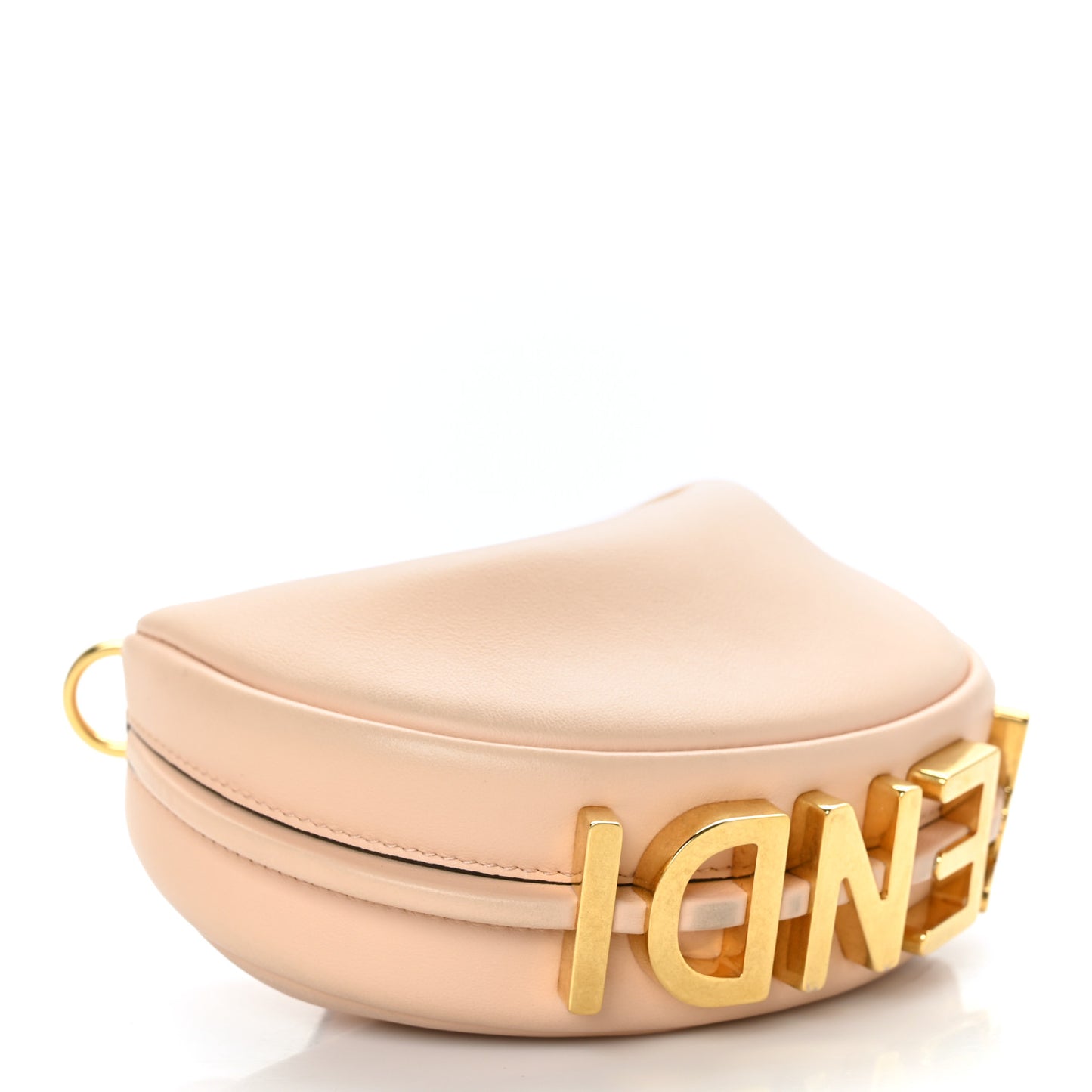 Vitello Grace Matte Nano Fendigraphy Hobo Charm Light Rose