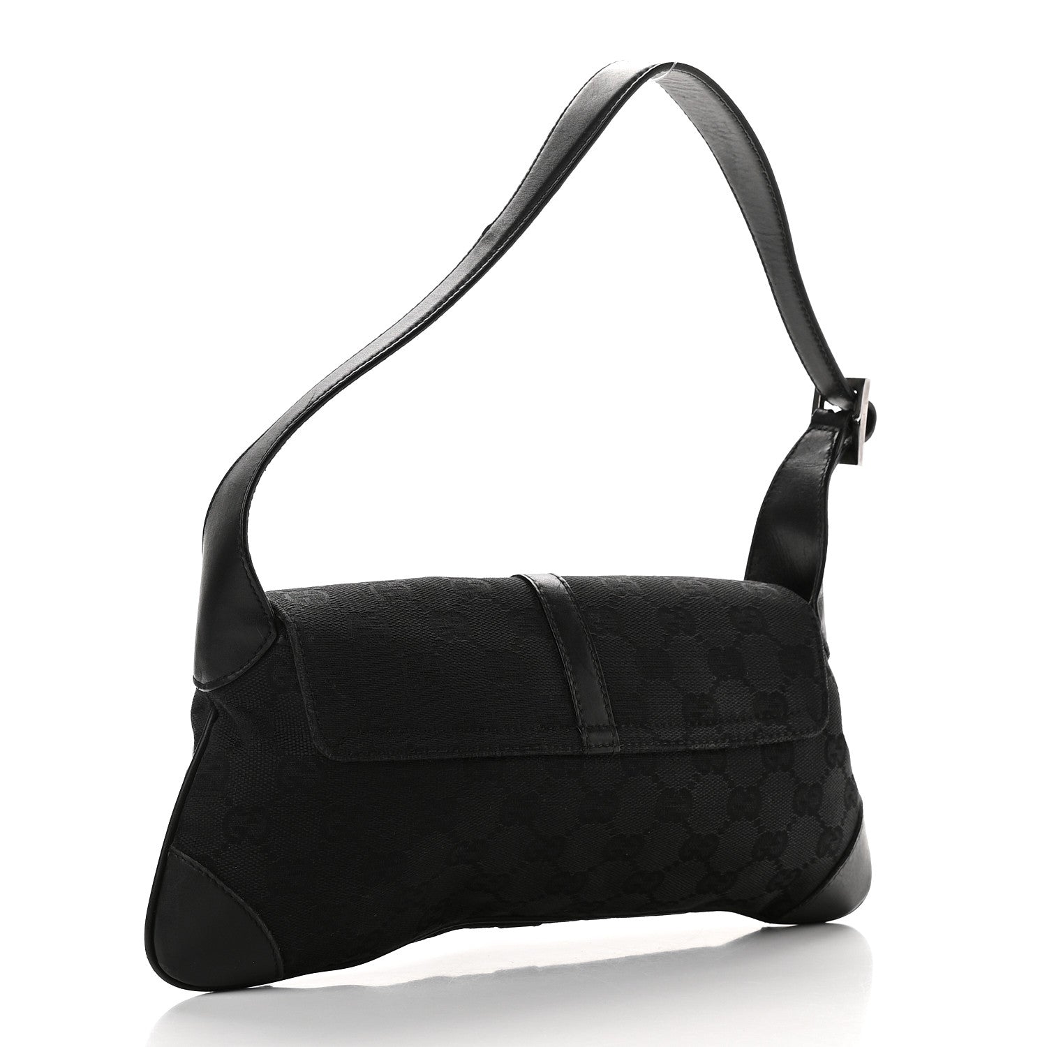 Gucci Monogram GG Small Jackie O Hobo Black 3 of 12