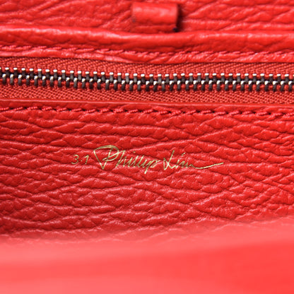 3.1 Phillip Lim Textured Calfskin Mini Pashli Satchel Red 6 of 10