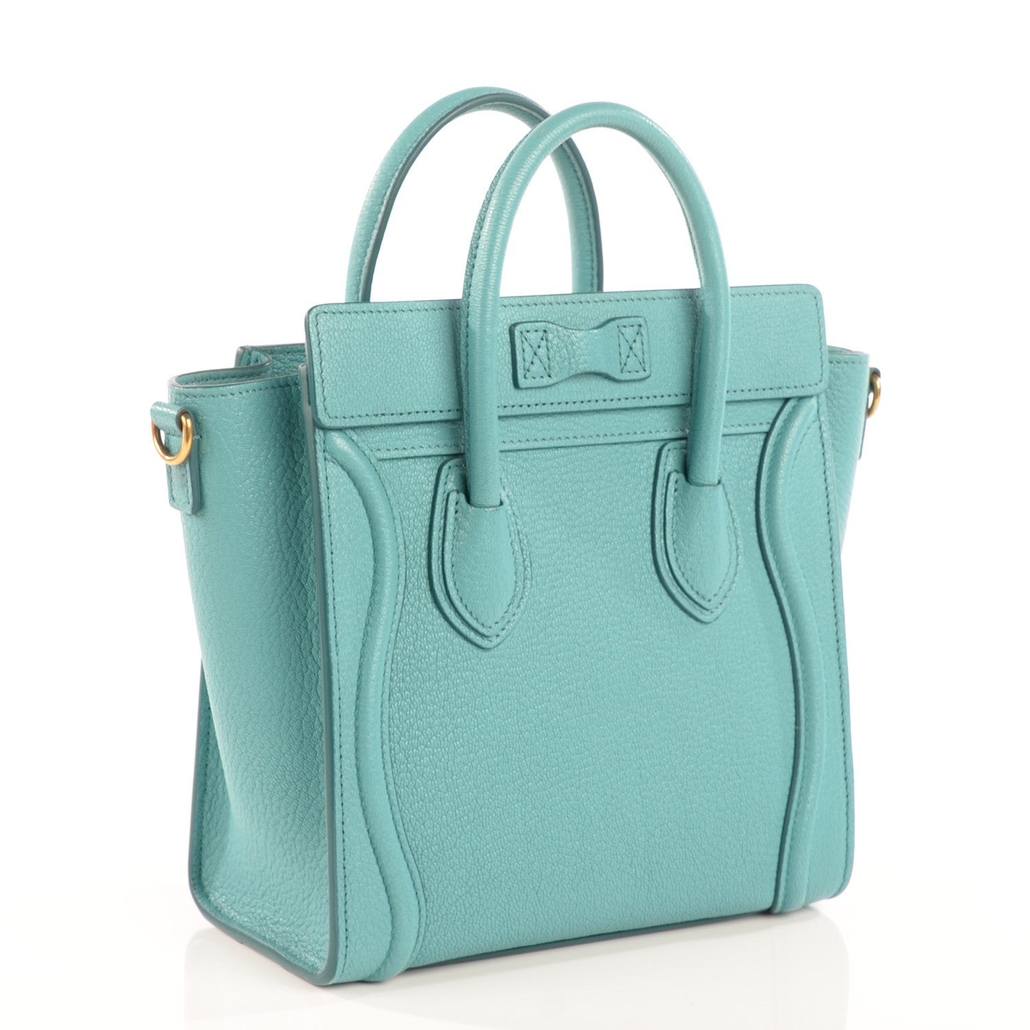 Celine Goatskin Nano Luggage Antarctic 3 of 9