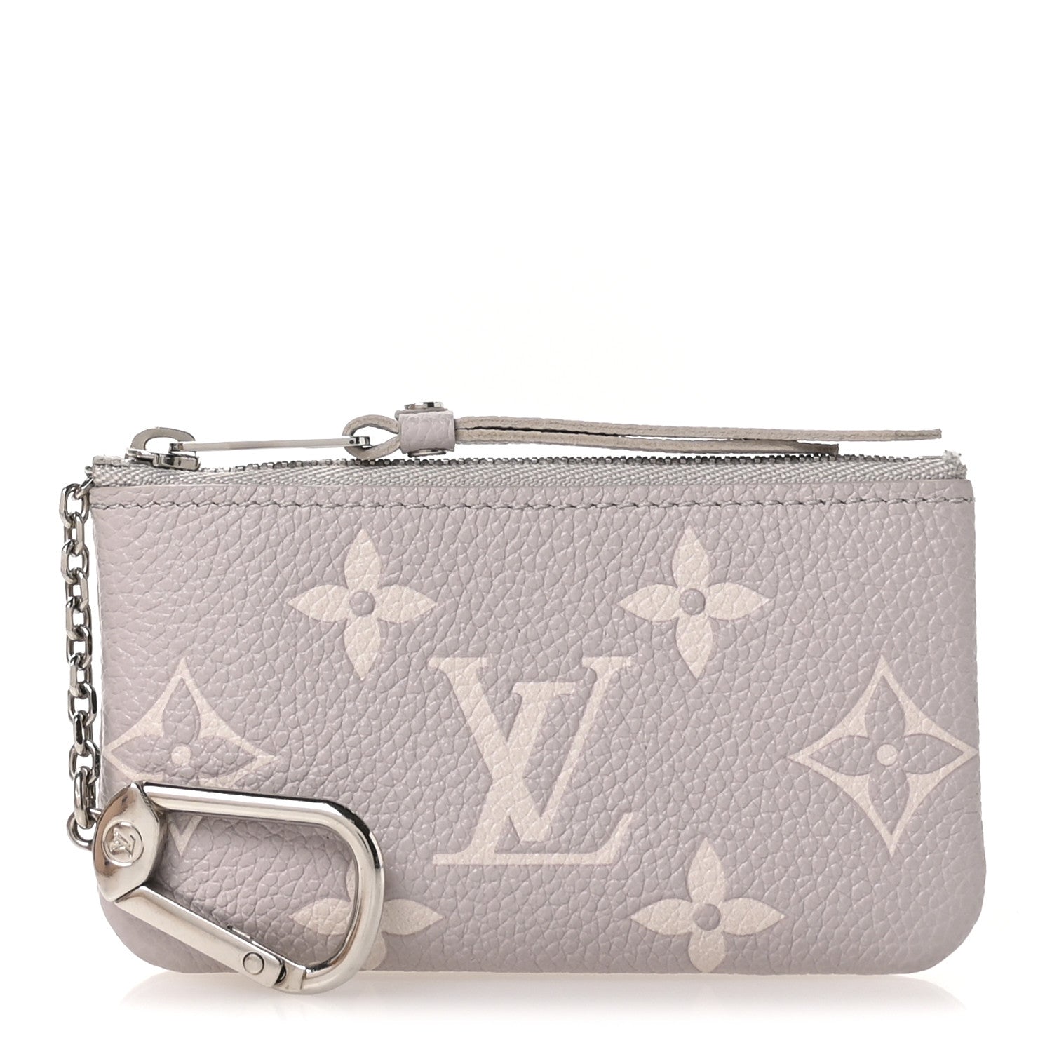 Louis Vuitton Empreinte Monogram Giant Key Pouch Brume Gray White Quartz 1 of 8