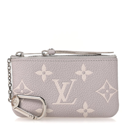 Louis Vuitton Empreinte Monogram Giant Key Pouch Brume Gray White Quartz 1 of 8