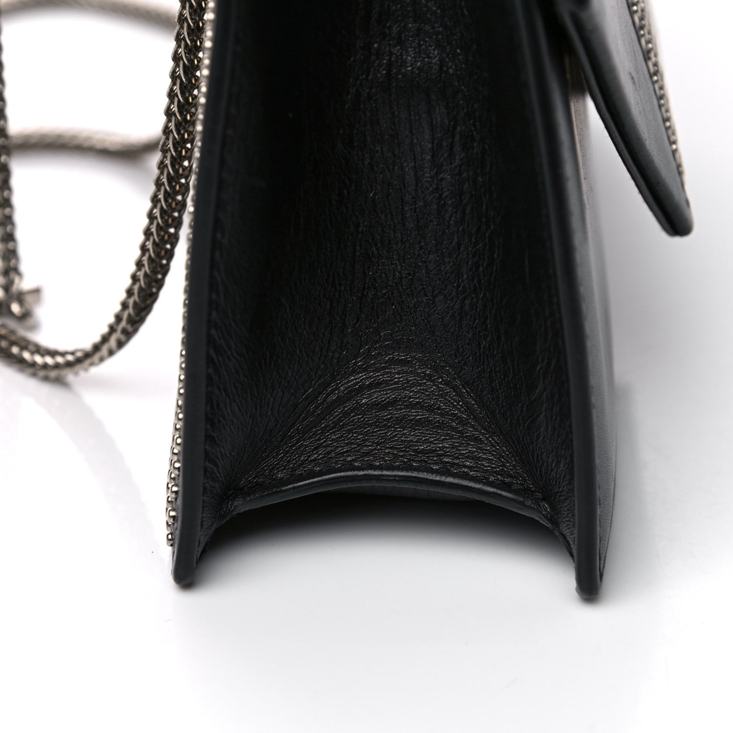 Saint Laurent Calfskin Studded Medium Betty Black 13 of 18