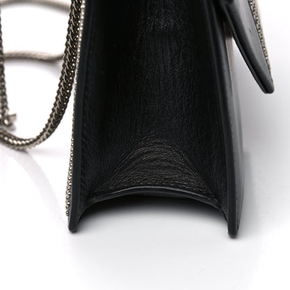 Saint Laurent Calfskin Studded Medium Betty Black 13 of 18