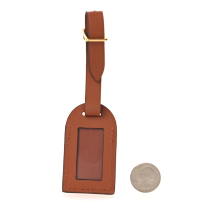 Louis Vuitton Calfskin City Steamer Luggage Tag Cognac 2 of 3