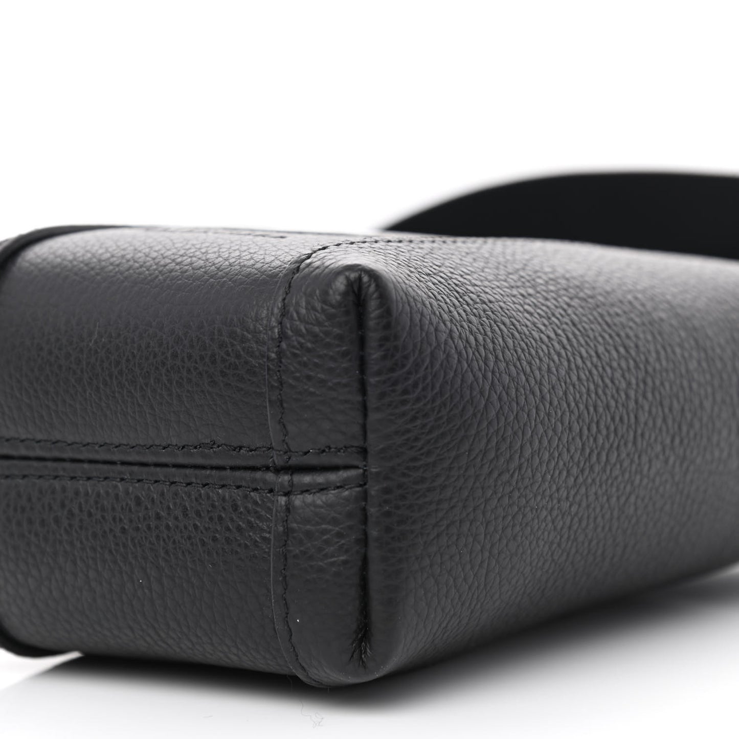 Calfskin Hourglass Phone Holder Bag Black