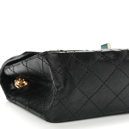 Chanel Aged Calfskin Quilted 2.55 Reissue Mini Flap Black 5 of 9