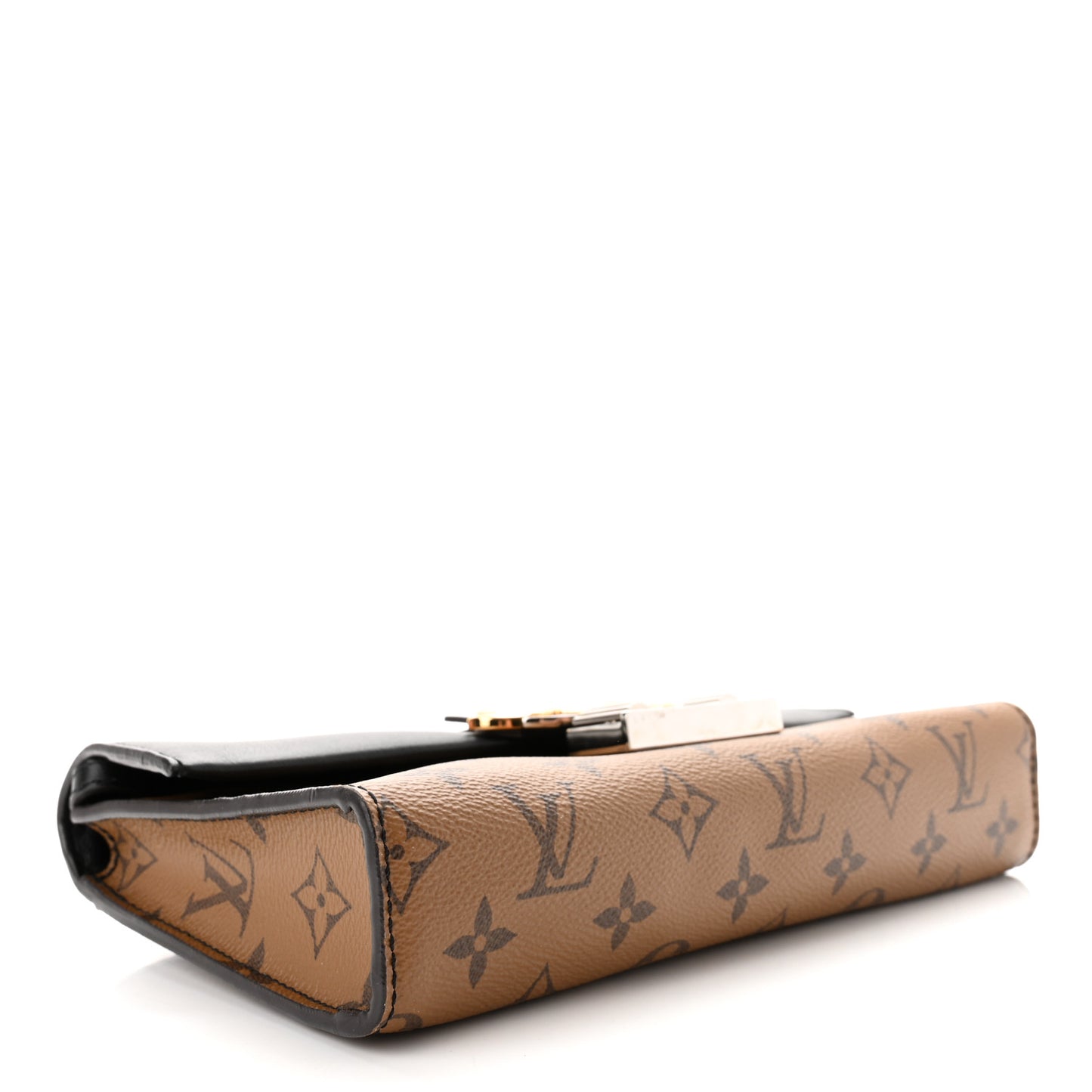 Calfskin Reverse Monogram Column Clutch