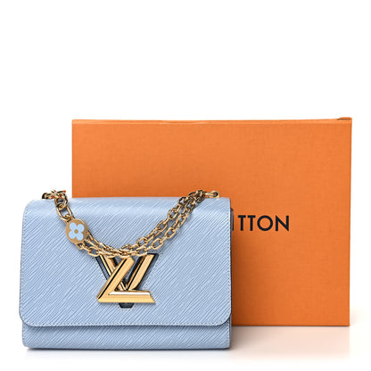 Louis Vuitton Epi Twist Monogram Flower Chain Shoulder Bag MM Blue 11 of 11