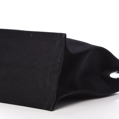 Saint Laurent Linen Calfskin Rive Gauche Tote Black 7 of 9
