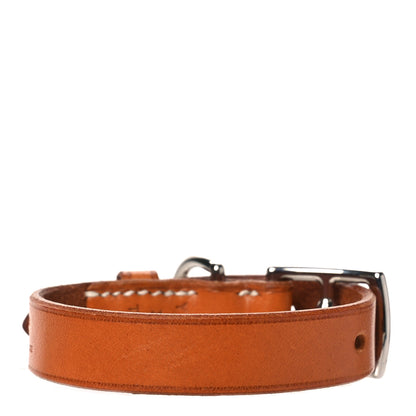 Hermes Toile Natural Dog Collar Dark Irish 3 of 6