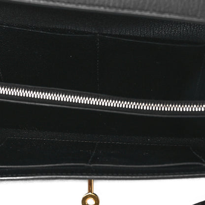 Hermes Chevre Chamkila Kelly Wallet To Go Black 4 of 11