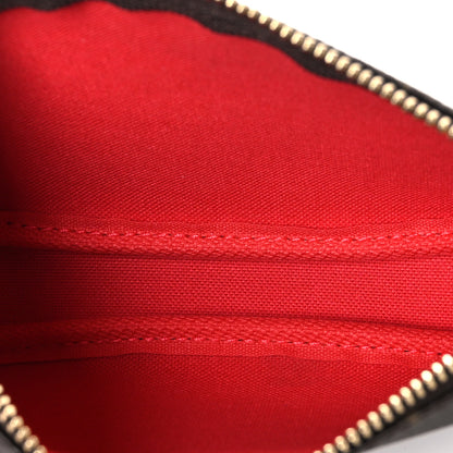 Louis Vuitton Monogram 2022 Christmas Animation Mini Pochette Accessories Red 5 of 8