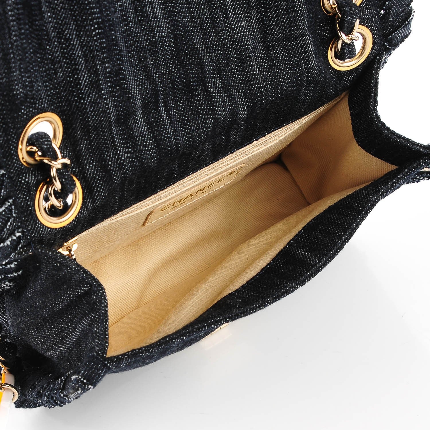 Chanel Denim Embroidered Night Flight Reissue Flap Blue 5 of 8