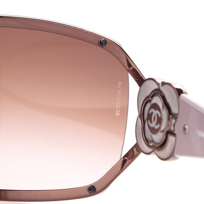 Chanel Swarovski Crystal Camellia CC Sunglasses 4164-B Bronze 7 of 9
