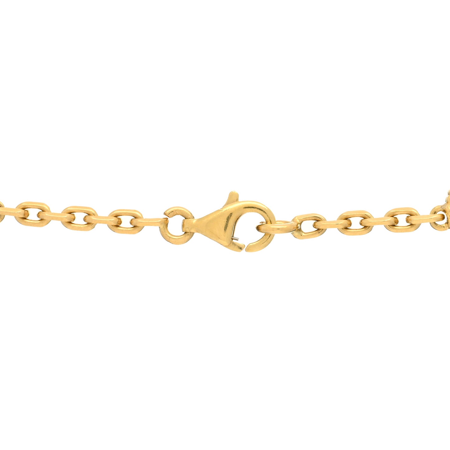 18K Yellow Gold Mother of Pearl 10 Motifs Vintage Alhambra Necklace