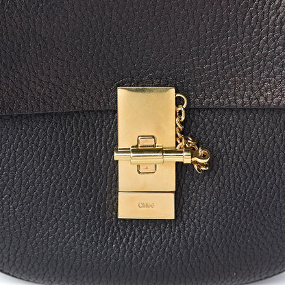 Chloe Grained Lambskin Mini Drew Shoulder Bag Black 7 of 9