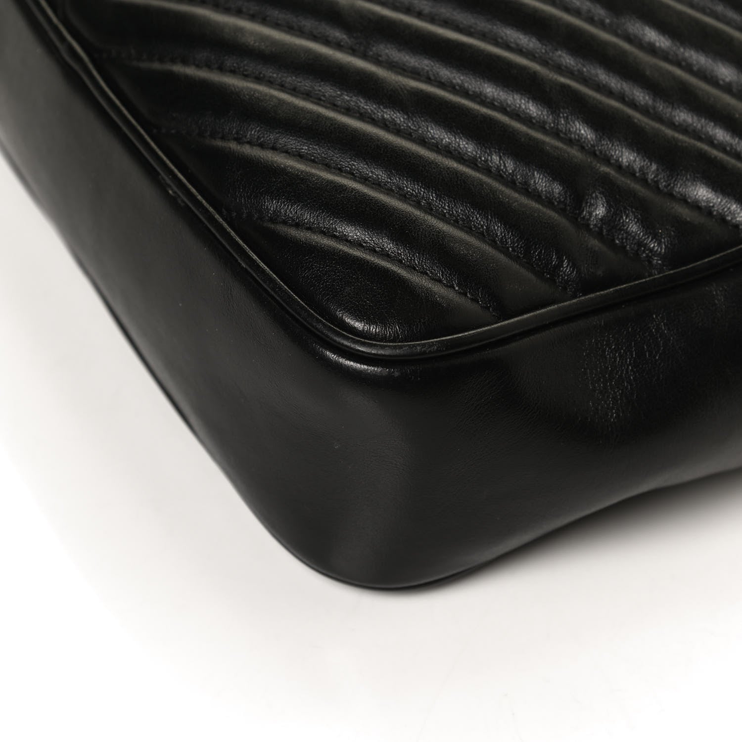 Saint Laurent Calfskin Matelasse Monogram Lou Camera Bag Black 11 of 17