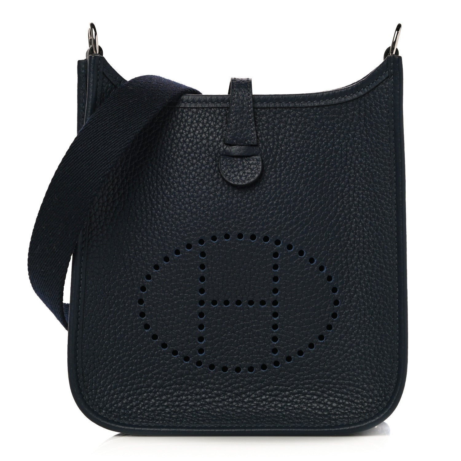 Hermes Taurillon Clemence Amazone Evelyne TPM Bleu Nuit Bleu Indigo 1 of 10