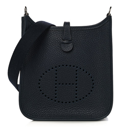 Hermes Taurillon Clemence Amazone Evelyne TPM Bleu Nuit Bleu Indigo 1 of 10