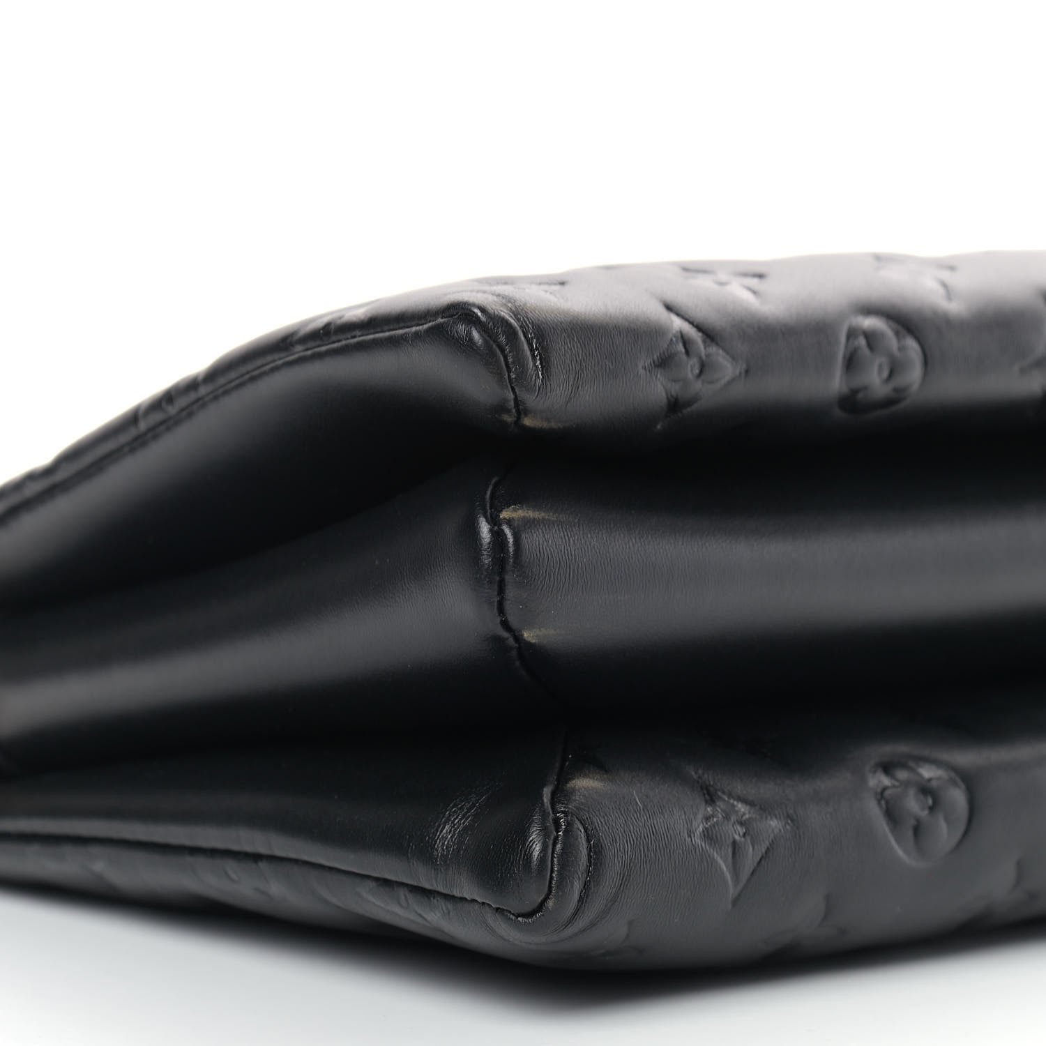 Louis Vuitton Lambskin Embossed Monogram Coussin PM Black 7 of 8