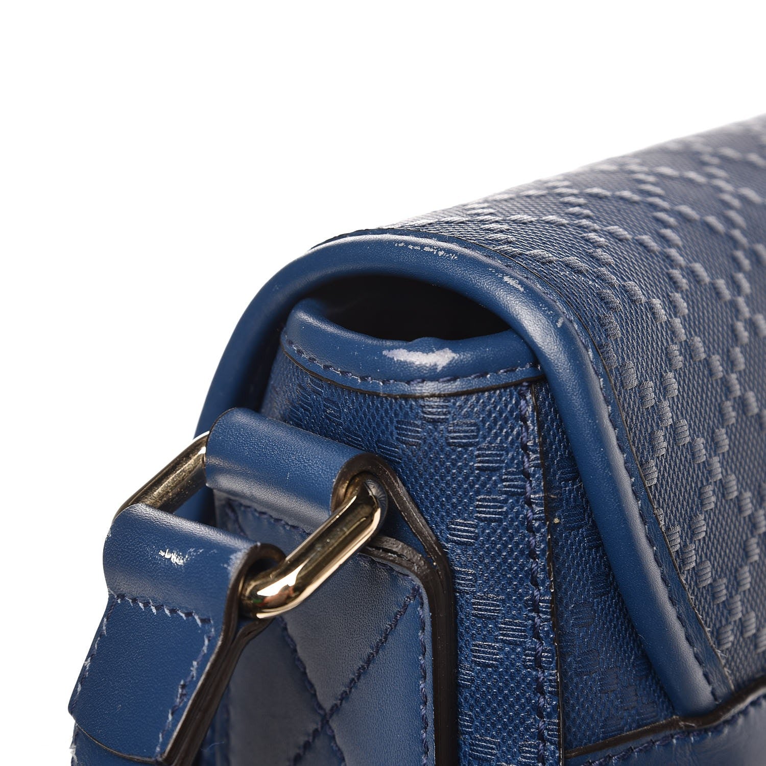 Gucci Diamante Medium Flap Messenger Bag Blue 12 of 19