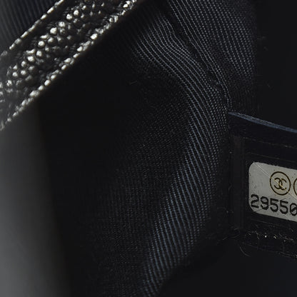 Chanel Caviar Quilted Large CC Shopping Tote Navy 9 of 10