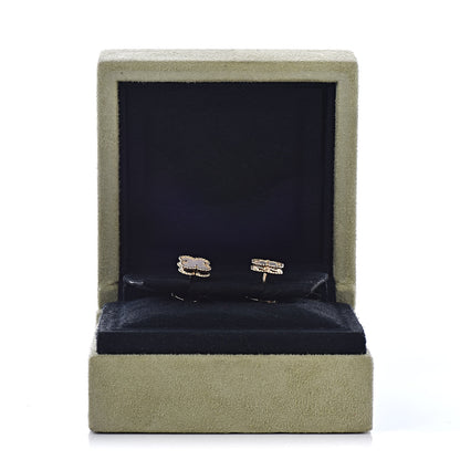Van Cleef & Arpels 18K Yellow Gold Mother of Pearl Sweet Alhambra Earrings 5 of 5