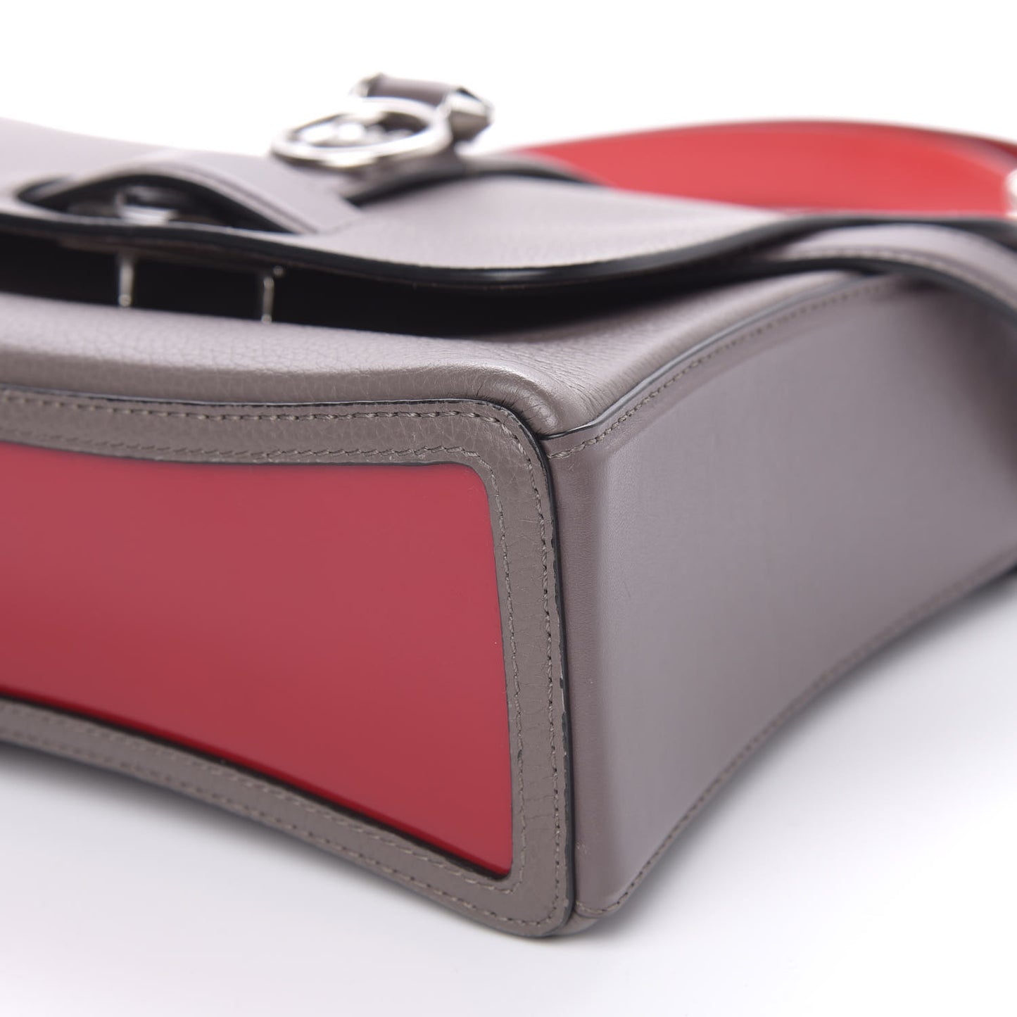 Pebbled Calfskin Medium Rubylou Shoulder Bag Storm