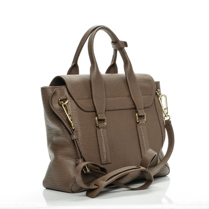 3.1 Phillip Lim 3.1 Textured Calfskin Medium Pashli Satchel Taupe 3 of 8