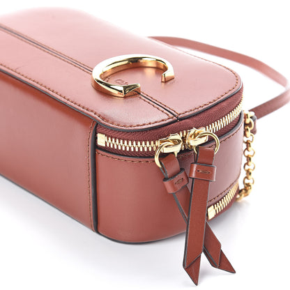Chloe Shiny Calfskin Mini Vanity C Bag Sepia Brown 9 of 9