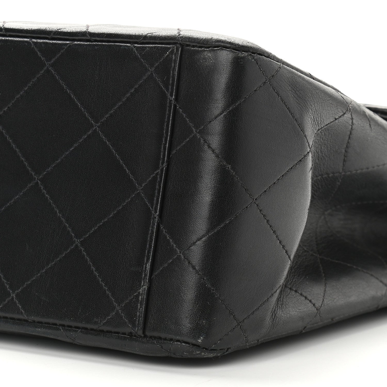 Chanel Lambskin Quilted XL Jumbo Single Flap Black 9 of 9