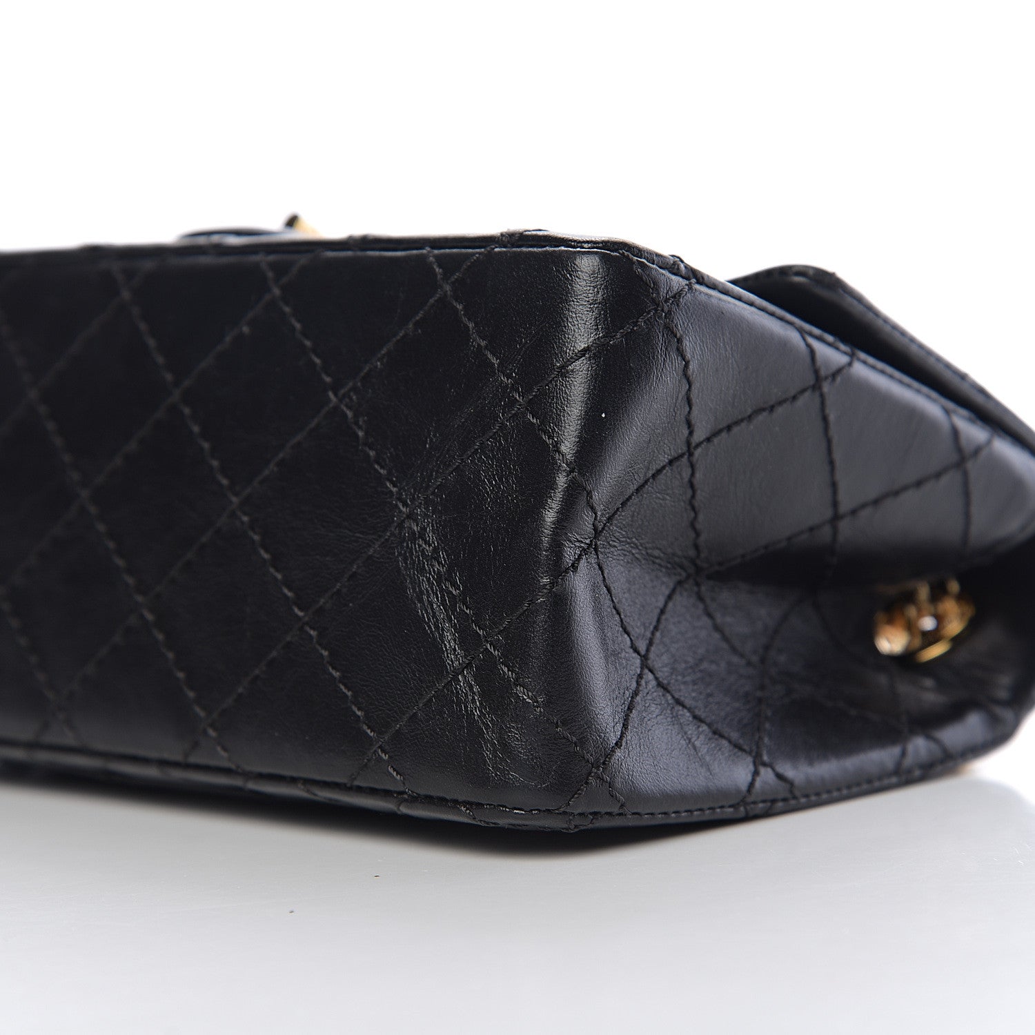 Chanel Aged Calfskin Quilted 2.55 Reissue Mini Flap Black 5 of 11