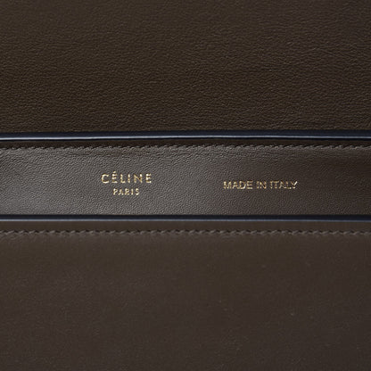 Celine Crocodile Embossed Nubuck Medium Trapeze Grey 6 of 12