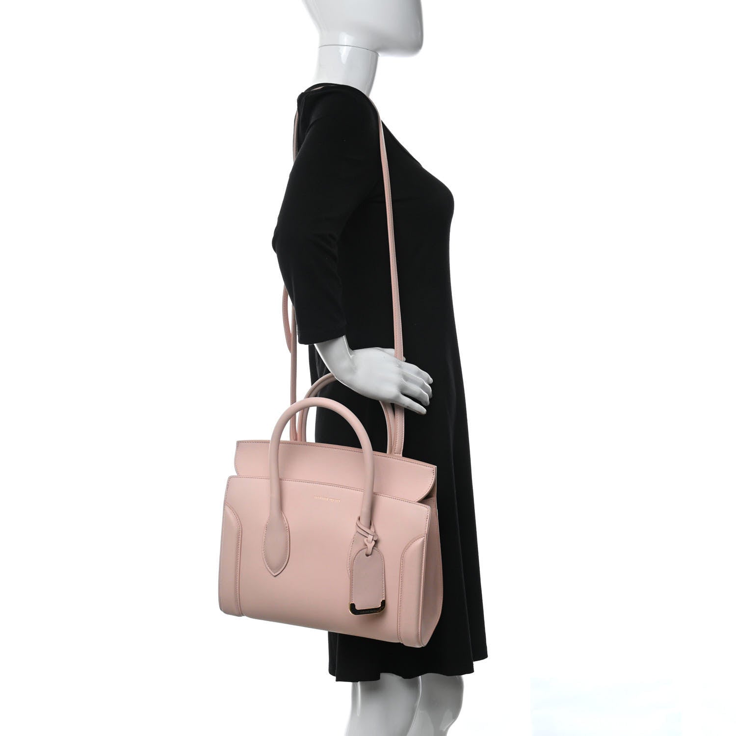 Alexander McQueen Sweet Calfskin Small Heroine 30 Nude 2 of 13