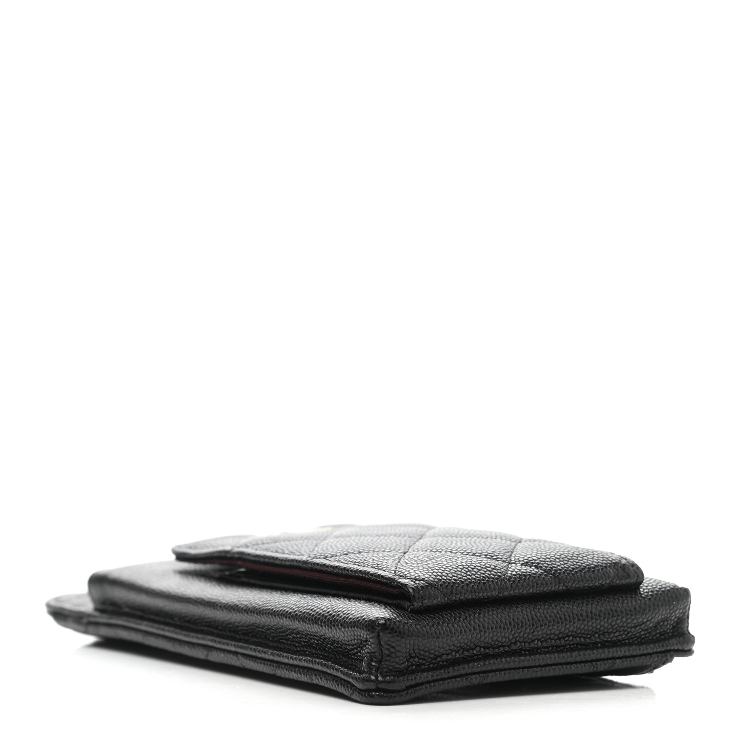Chanel Caviar Quilted CC Phone Holder Black 4 of 12