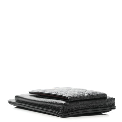 Chanel Caviar Quilted CC Phone Holder Black 4 of 12