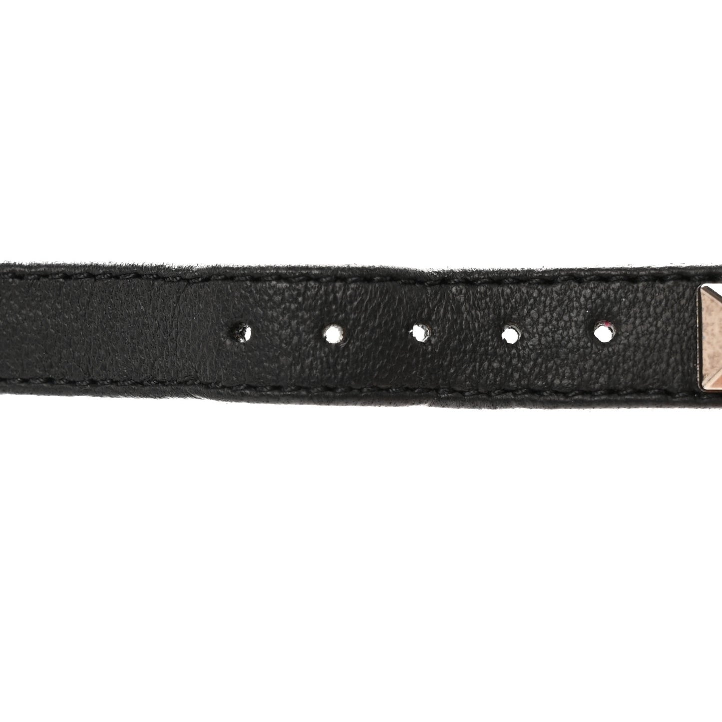Patent Rockstud Ankle Strap 65mm Pumps 37.5 Black