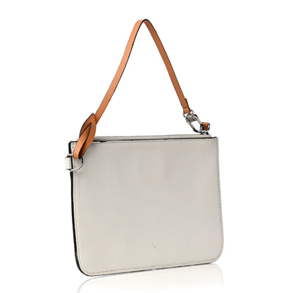 Louis Vuitton Calfskin Pochette White 4 of 8
