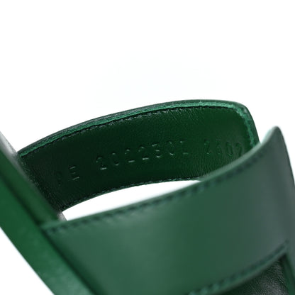 Hermes Calfskin Oran Sandals 36 Vert Electrique 8 of 8