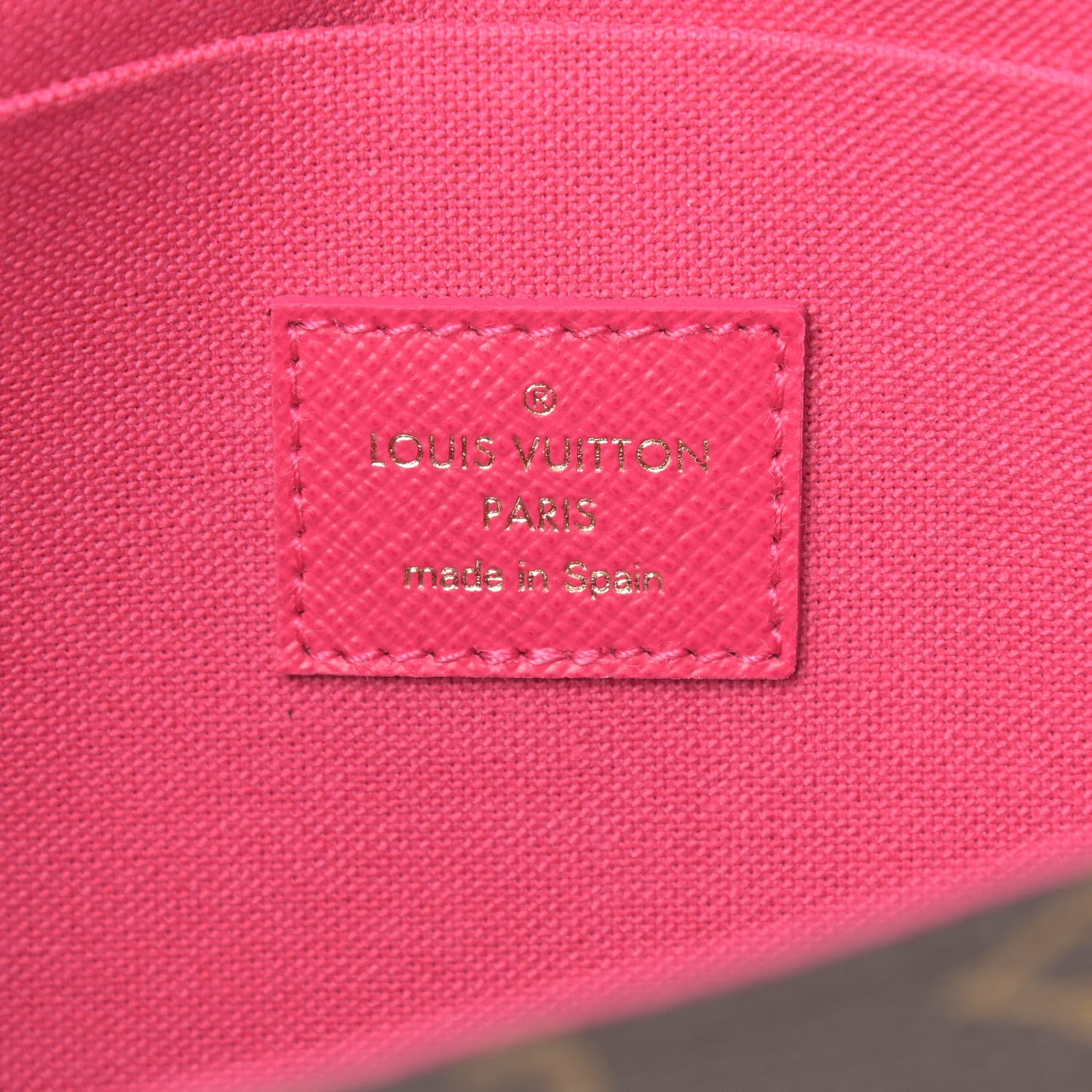 Monogram 2021 Christmas Animation Hollywood Pochette Felicie Chain Wallet Fuchsia