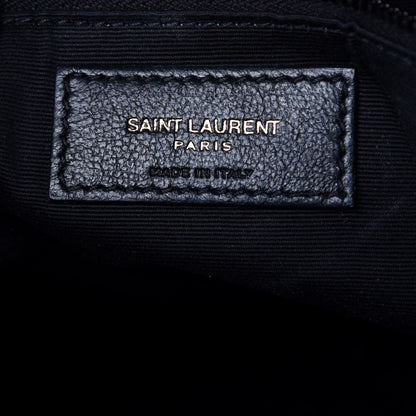 Saint Laurent Crinkled Calfskin Matelasse Monogram Medium Niki Shopper Tote Black 11 of 22