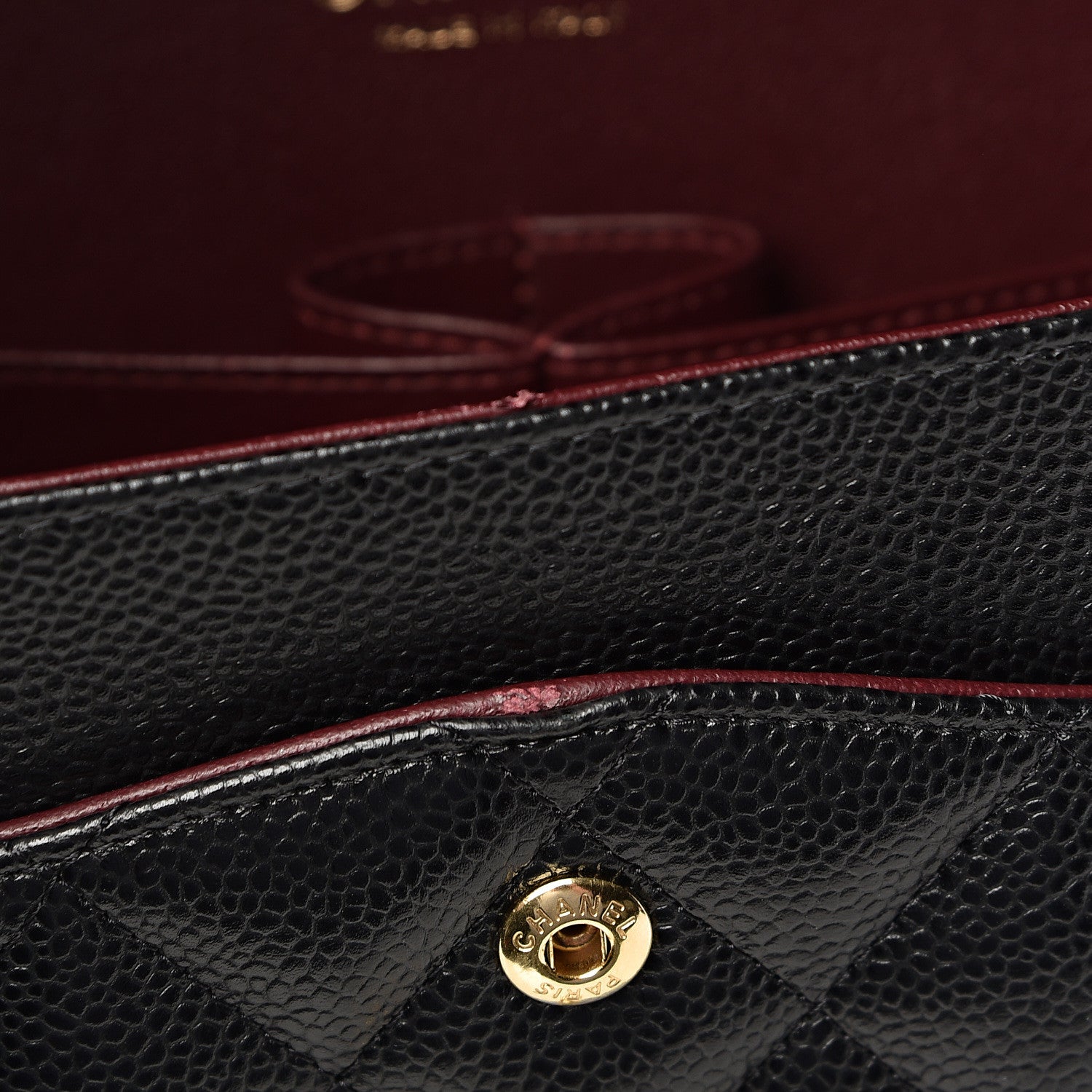 Chanel Caviar Quilted Jumbo Double Flap Black 11 of 14