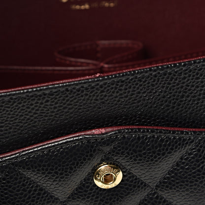 Chanel Caviar Quilted Jumbo Double Flap Black 11 of 14