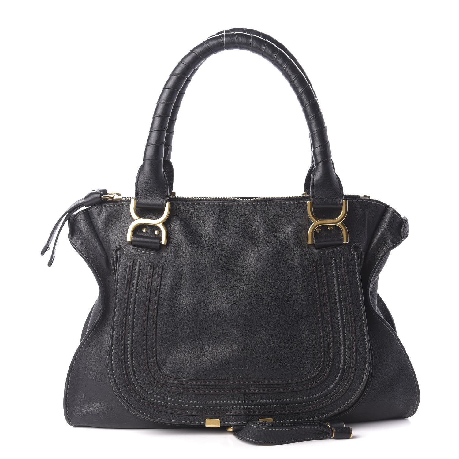 Chloe Calfskin Medium Marcie Satchel Black 1 of 9