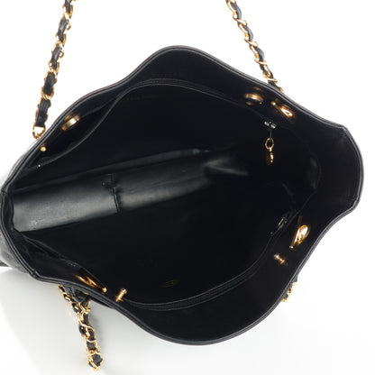 Chanel Lambskin Shopping Tote Black 5 of 17