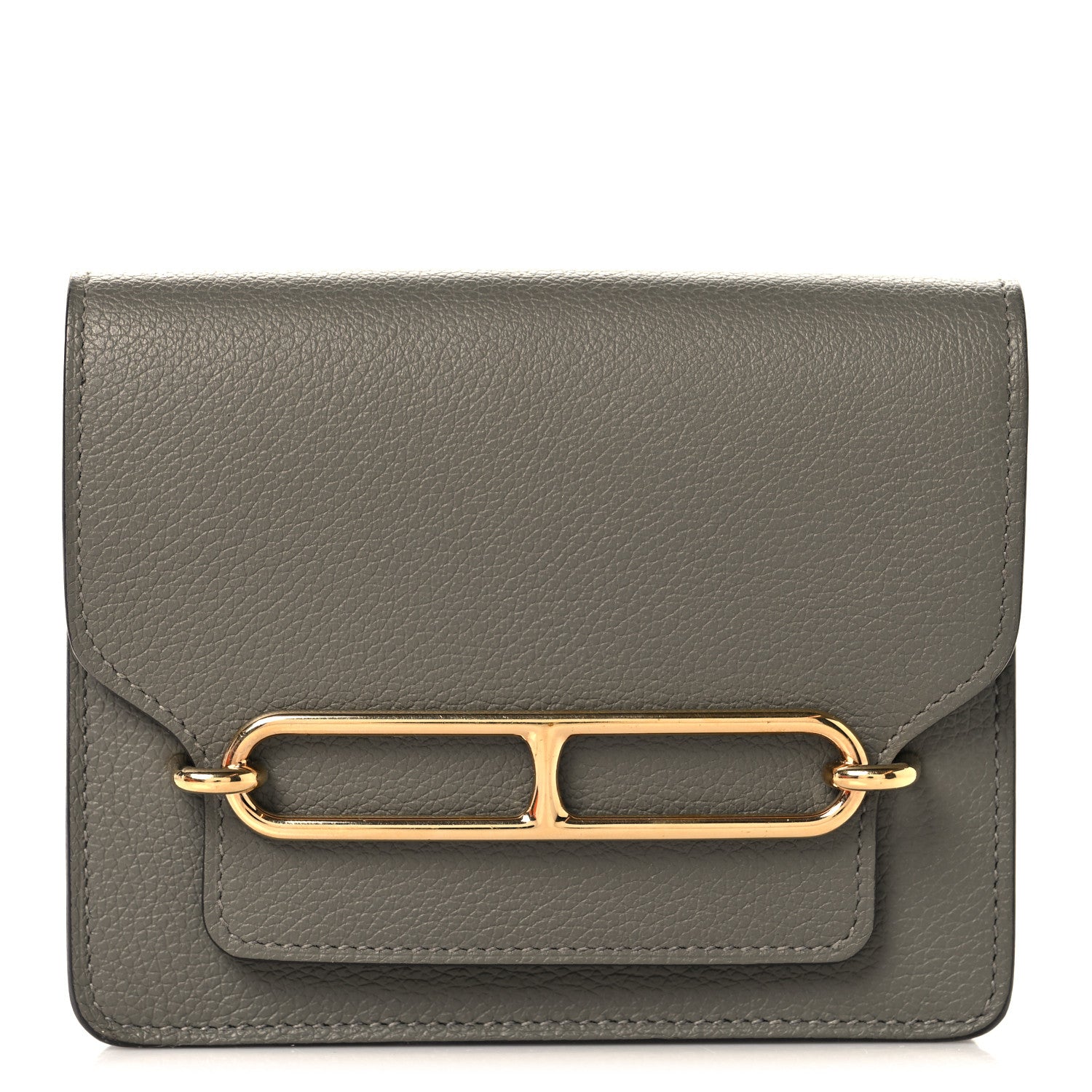 Hermes Evercolor Roulis Slim Wallet Gris Meyer 1 of 9