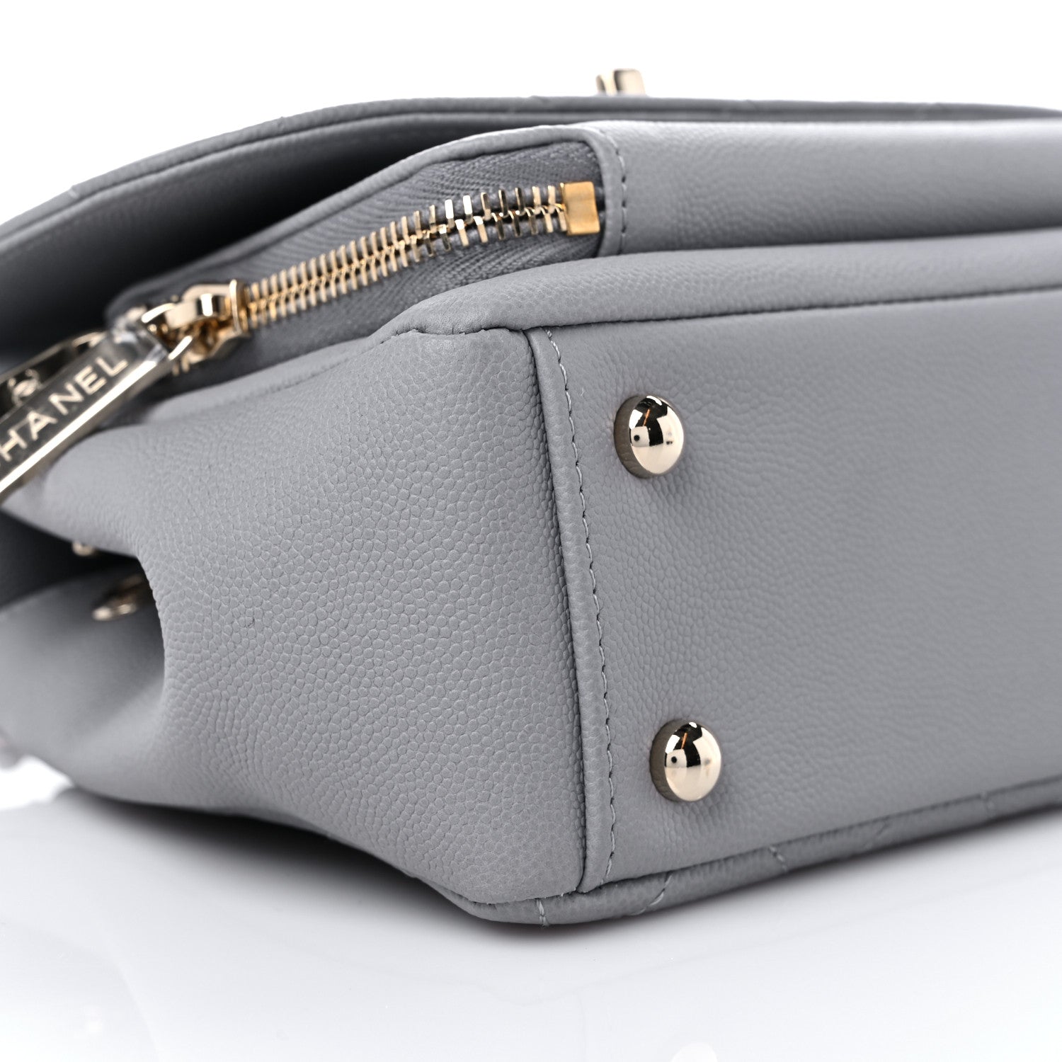 Chanel Caviar Quilted Small Business Affinity Flap Grey 7 of 9