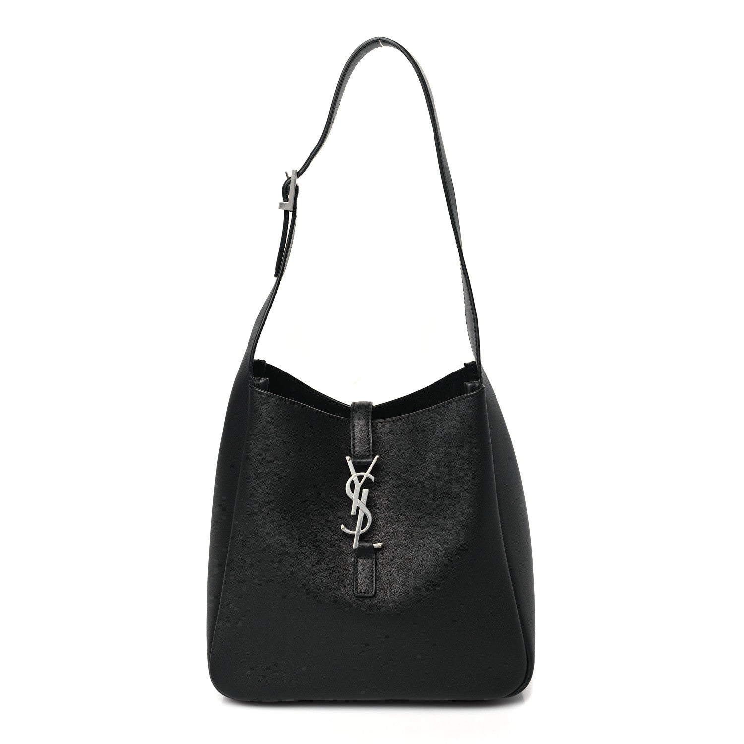 Saint Laurent Smooth Calfskin Small Le 5 A 7 Soft Hobo Black 1 of 10