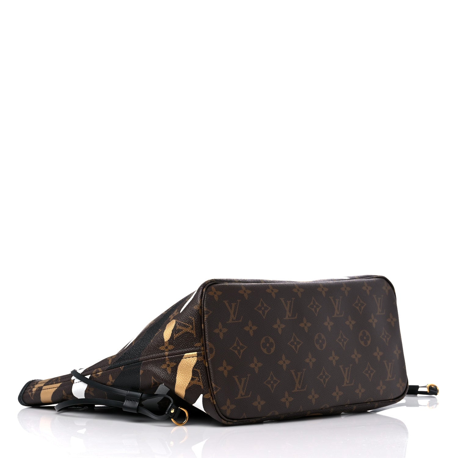 Louis Vuitton X LOL Monogram Neverfull MM Gold Silver 5 of 10